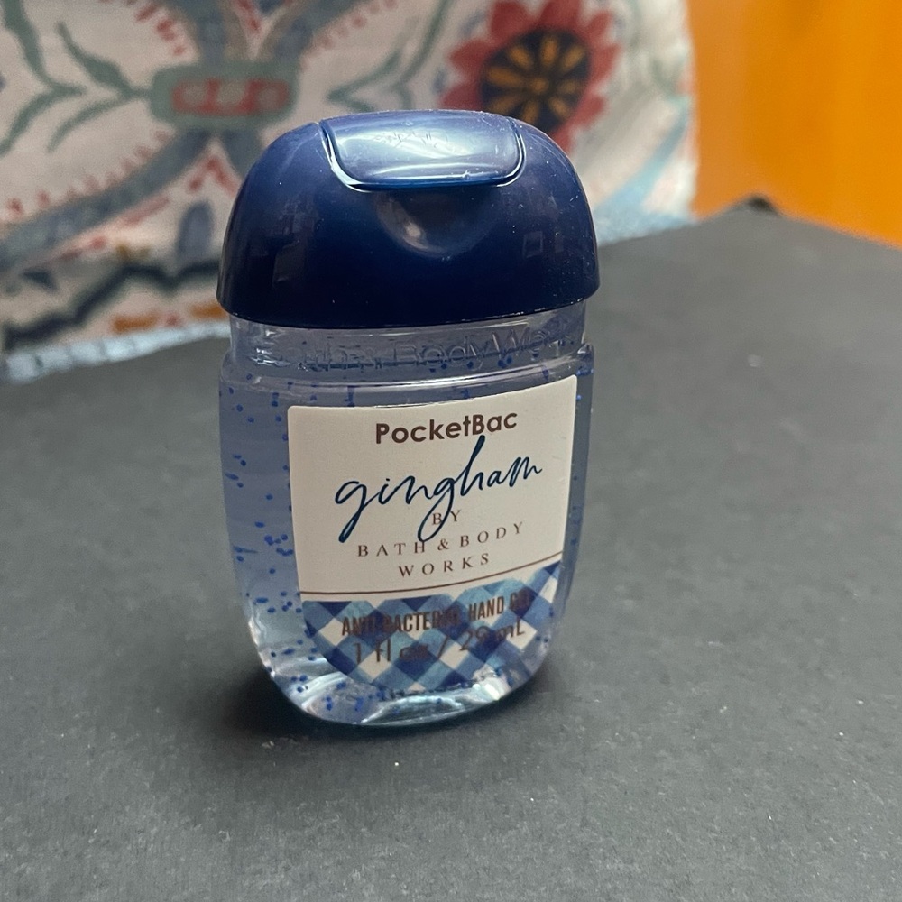 Bath & Body Works Gingham PocketBac Hand Sanitizer - Blue